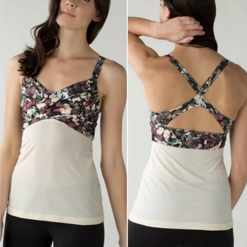 Lululemon So Fly Butterfly Wrap it up Tank Bra